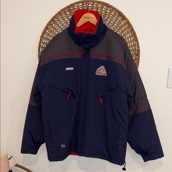 Vintage New CCM Columbus Blue Jackets Winter Coat Size Large - Picture 1 of 13